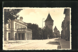 AK Hermannstadt, Aussenansicht Stadttheater  - Rumänien