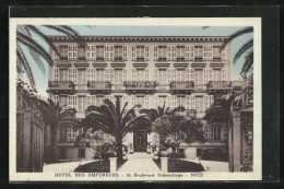 CPA Nice, Boulevard Doubouchage, Hotel Des Empereurs  - Cafés, Hotels, Restaurants