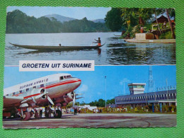 ZANDERU SURINAME  DC 3 SURINAM AIRWAYS  /    AEROPORT / AIRPORT / FLUGHAFEN - Aeródromos