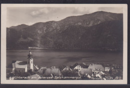 Ansichtskarte Unterach Attersee Salzkammergut Österreich Berge Landschaft Kirche - Other & Unclassified