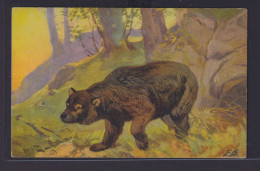 Ansichtskarte Tiere Bären Künstlerkarte Sign. E.B. Bär Im Wald - Autres & Non Classés