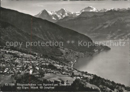 11625105 Sigriswil Fliegeraufnahme Panorama Mit Eiger Moench Jungfrau See Sigris - Otros & Sin Clasificación