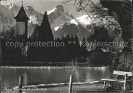 11625073 Scherzligen Teich Kirche Stockhornkette Thun - Otros & Sin Clasificación