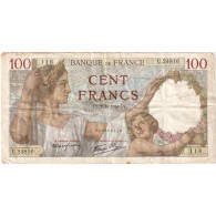 France, 100 Francs, Sully, U.24816, TB+, Fayette:26.58, KM:94 - 100 F 1939-1942 ''Sully''