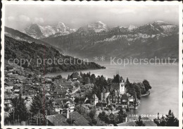 11624919 Oberhofen Thunersee Thunersee Eiger Moench Jungfrau Oberhofen Am Thuner - Andere & Zonder Classificatie