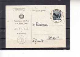 ITALIA  1947 - Avviso Ricevimento Postale Da Celano Per  L'Aquila - 1946-60: Storia Postale