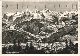 11624852 Interlaken BE Panoramakarte Berner-Oberland Interlaken - Autres & Non Classés