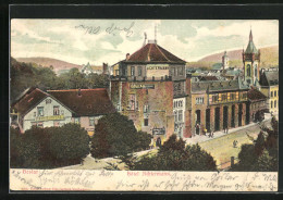 AK Goslar, Ortspartie Mit Hotel Achtermann  - Goslar