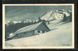 AK Bad Oberdorf Im Bayer. Allgäu, Gasthaus Ochsen Alpe Im Schnee  - Otros & Sin Clasificación