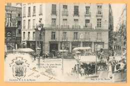 0304  CPA  NANTES  La Place Royale Et La Rue Crébillon - Banque SOCIETE GENERALE  .....  ++++++++++++++++++++ - Nantes