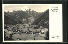 Foto-AK Hans Hruschka Nr. 08: Mayrhofen, Ortsansicht Mit Grünberg & Zillertal  - Autres & Non Classés