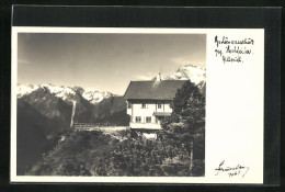 Foto-AK Hans Hruschka Nr. 1061: Gschosswandhütte Geg. Hochfeiler, Zillertal  - Other & Unclassified