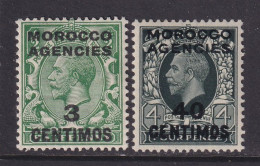 Morocco Agencies, Scott 58-59 (SG 128, 134), MHR - Postämter In Marokko/Tanger (...-1958)