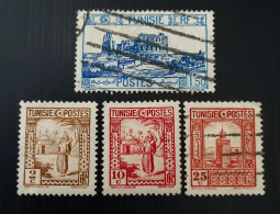 Tunisie 1926-1931 Land And People Porteuse D'eau,  Mosquée De Tunis  &  Amphithéâtre D'El Djem - Used Stamps