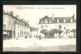 CPA Nuits-Saint-Georges, Place Villeneuve Et Rue Saint-Georges  - Nuits Saint Georges