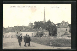 CPA Auxonne, Entrée De La Ville Par La Route De Dole  - Auxonne