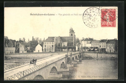 CPA St-Jean-de-Losne, Vue Générale Ent Pont Sur La Saône  - Sonstige & Ohne Zuordnung