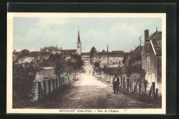 CPA Heuilley, Rue De L`Eglise  - Autres & Non Classés