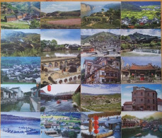 China Postal Stationery，stamped Postcard，Chinese Residential Buildings，21 Pcs - Postcards