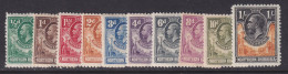 Northern Rhodesia, Scott 1-10 (SG 1-10), MLH/HR - Northern Rhodesia (...-1963)