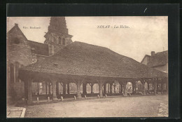 CPA Nolay, Les Halles  - Otros & Sin Clasificación