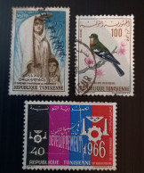 Tunisie 1958 & 1966 The 2nd & 10th Anniversary Of Independence, 1965 Airmail – Birds - Used Stamps