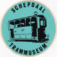 SCHEPDAAL :  TRAM Museum  (  Sticker Zelfklever - AUTOCOLLANT ) - Stickers