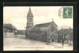 CPA Bourbonne-les-Bains, L`Eglise, Entrée Principale  - Bourbonne Les Bains