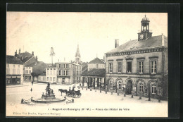 CPA Nogent-en-Bassigny, Place De L`Hotel De Ville  - Otros & Sin Clasificación