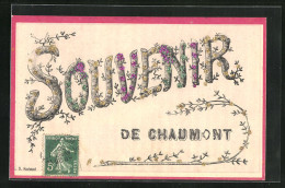 CPA Chaumont, Souvenier, Glitzer  - Chaumont