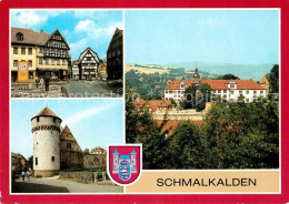 73061829 Schmalkalden Altmarkt Pulverturm Schloss Wilhelmsburg Wappen Schmalkald - Schmalkalden