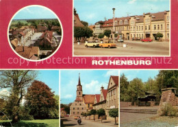 73061774 Rothenburg Oberlausitz Blick Vom Kirchturm Karl Marx Platz Park Gedenks - Autres & Non Classés