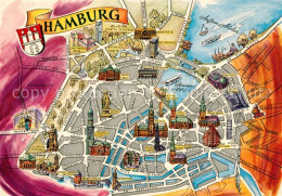 73059271 Hamburg Stadtplan Hamburg - Altri & Non Classificati