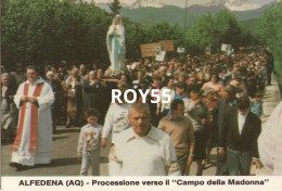 Abruzzo-l'aquila-alfadena Processione Di Alfadena Animatissima Veduta Della Processione - Otros & Sin Clasificación