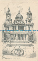 R067794 London. St. Pauls Cathedral. West Front. Tokim. Pencil Drawing - Autres & Non Classés