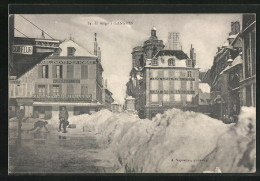 CPA Langres, Il Neige  - Langres