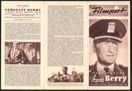 Filmprogramm Filmpost Nr. 29, Sergeant Berry, Herma Rolin, Gerd Höst, Herbert Hübner, Regie Herbert Selpin  - Magazines