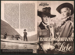 Filmprogramm IFB Nr. 1063, Erzherzog Joahnnes Grosse Liebe, O. W. Fischer, Marte Harell, Regie Hanns Schott-Schöbinger  - Revistas