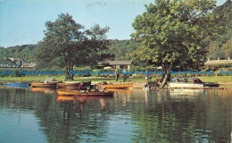 R067850 Riverside Tea Gardens At Swan Hotel Newby Bridge. Sanderson And Dixon. 1 - World