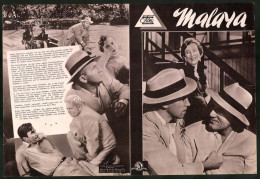 Filmprogramm DNF, Malaya, Lionel Barrymore, Gilbert Roland, Regie Richard Thorpe  - Magazines