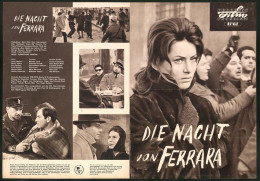 Filmprogramm PFP Nr. 47 /62, Die Nacht Von Ferrara, Belinda Lee, Gabriele Ferzetti, Regie Florestano Vancini  - Revistas