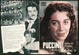 Filmprogramm DNF, Puccini, Gabriele Ferzetti, Marta Toren, Nadja Gray, Regie Edgar Flatau  - Magazines