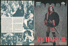 Filmprogramm DNF, Richard III., Cedric Hardwicke, Nicholas Hannen, Laurence Olivier, Regie Laurence Olivier  - Revistas