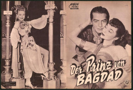 Filmprogramm DNF, Der Prinz Von Bagdad, Victor Mature, Mari Blanchard, Regie George Sherman  - Revistas