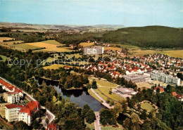 73054880 Bad Salzuflen Fliegeraufnahme Kurparksee Parksanatorium Seeterrasse LVA - Bad Salzuflen