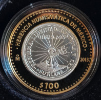 MEXICO 2013 $100 "1915 Suriana 2 Peso Coin" Design SILVER Core Num. Heritage Series Proof Edition - México
