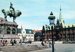 73053020 Malmoe Stortorget Statue Karl Gustav X Malmoe - Zweden