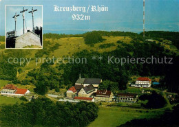 73050734 Kreuzberg Rhoen Fliegeraufnahme Franziskanerkloster Kreuzberg Rhoen - Andere & Zonder Classificatie