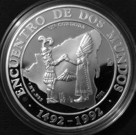 NICARAGUA 1991 Iberoamerican Series 1 Cor. Silver Coin Mexico Mint Strike, Proof Encapsulated - Nicaragua