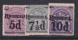 Rhodesia, Scott 88, 90-91 (SG 114-117), MHR - Rodesia (1964-1980)